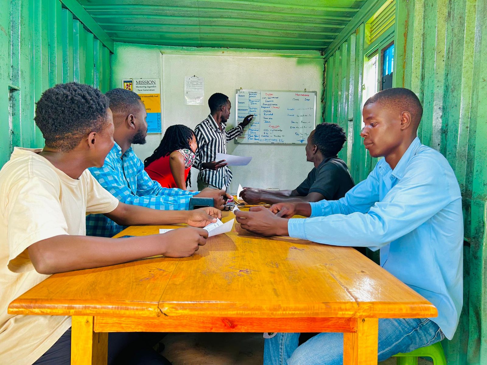 ALCO volunteers with children in the community